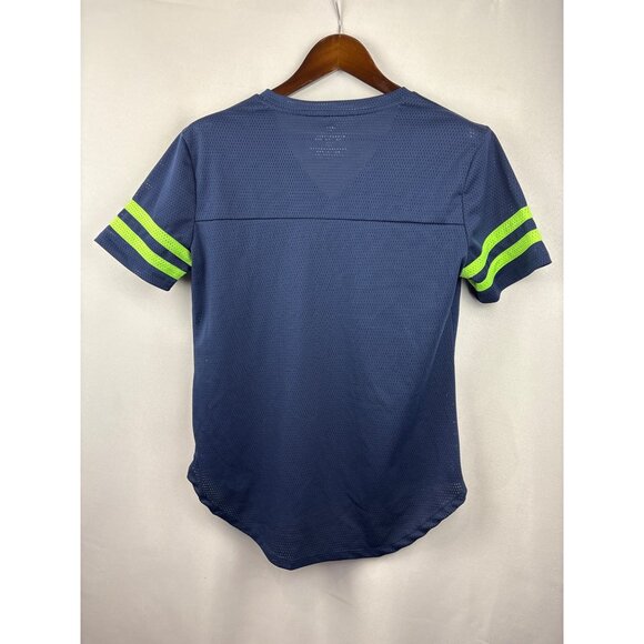 Women’s Fanatcs Medium Neon Green and Navy Seahawks ‘76 Jersey - Picture 3 of 6